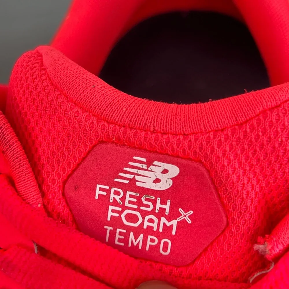 New Balance Fresh Foam Tempo Neo Flame Red Orange Running Shoes WTMPOCP Womens 8
